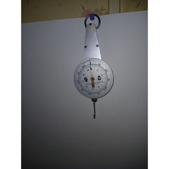 Sargent-Welch Scientific Co. 500 Grams 18 Ounces Hanging Spring Weight Scale USA - Picture 1 of 16